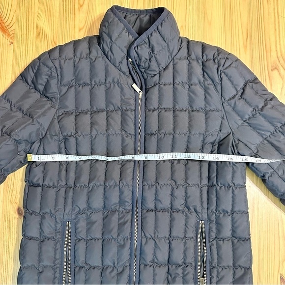 J. Crew Black Quilted Down Filled Gold Embellished Zip Up Jacket Coat Women’s XS - Picture 12 of 14